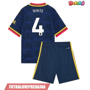Lacne Dětský Futbalové dres Arsenal Ben White #4 2026-27 Krátky Rukáv - Preč (+ trenírky)